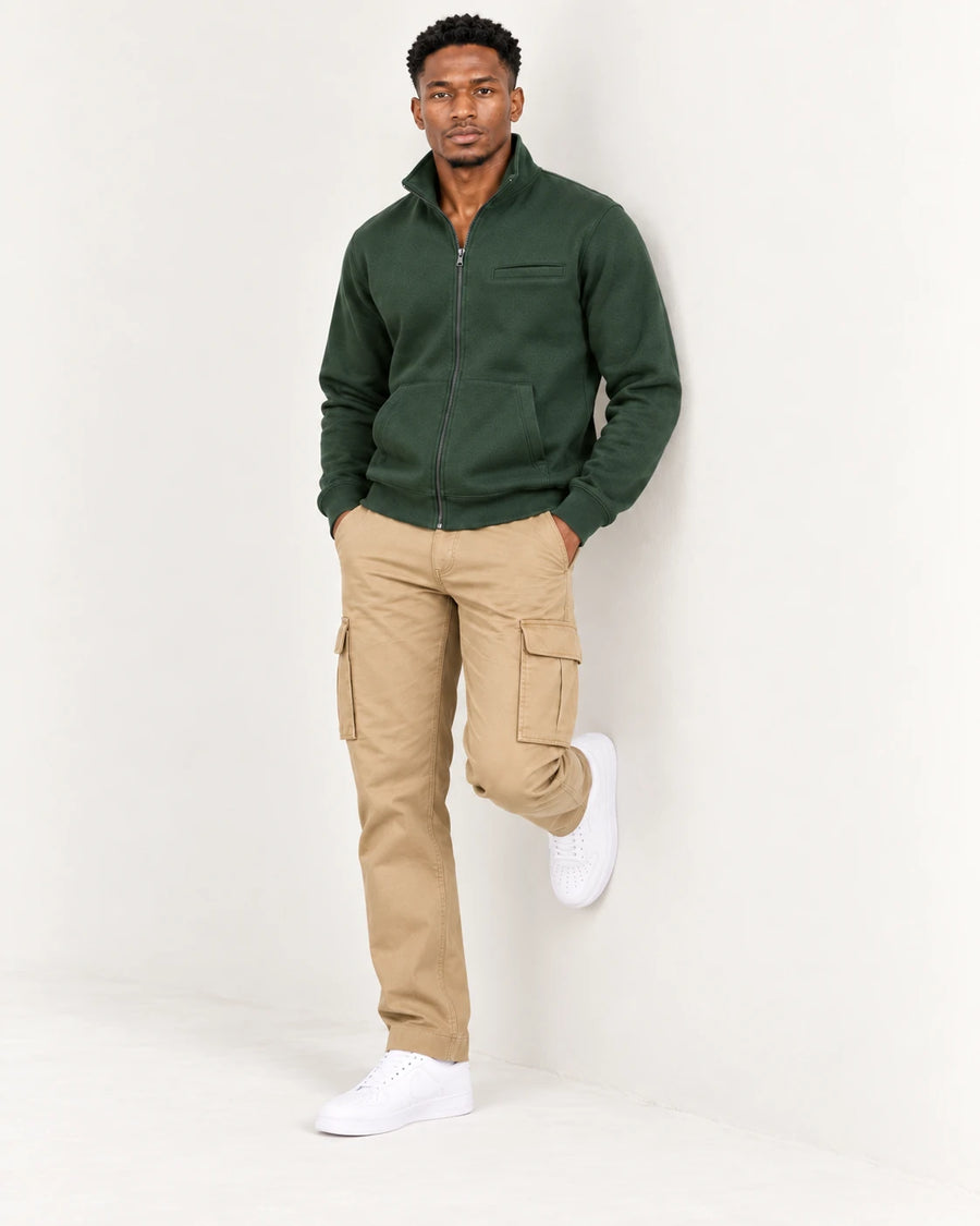 Cargo Pants + Sweat Jacket
