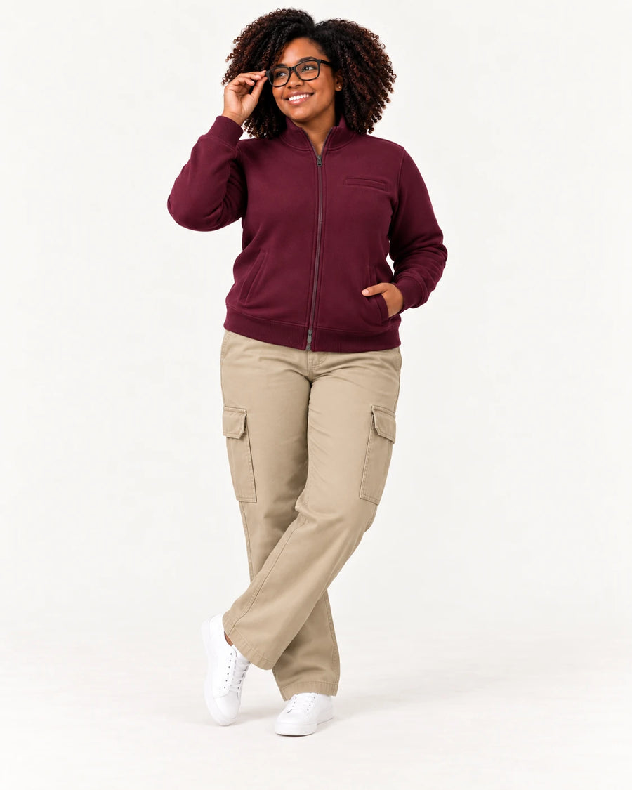 Cargo Pants + Sweat Jacket