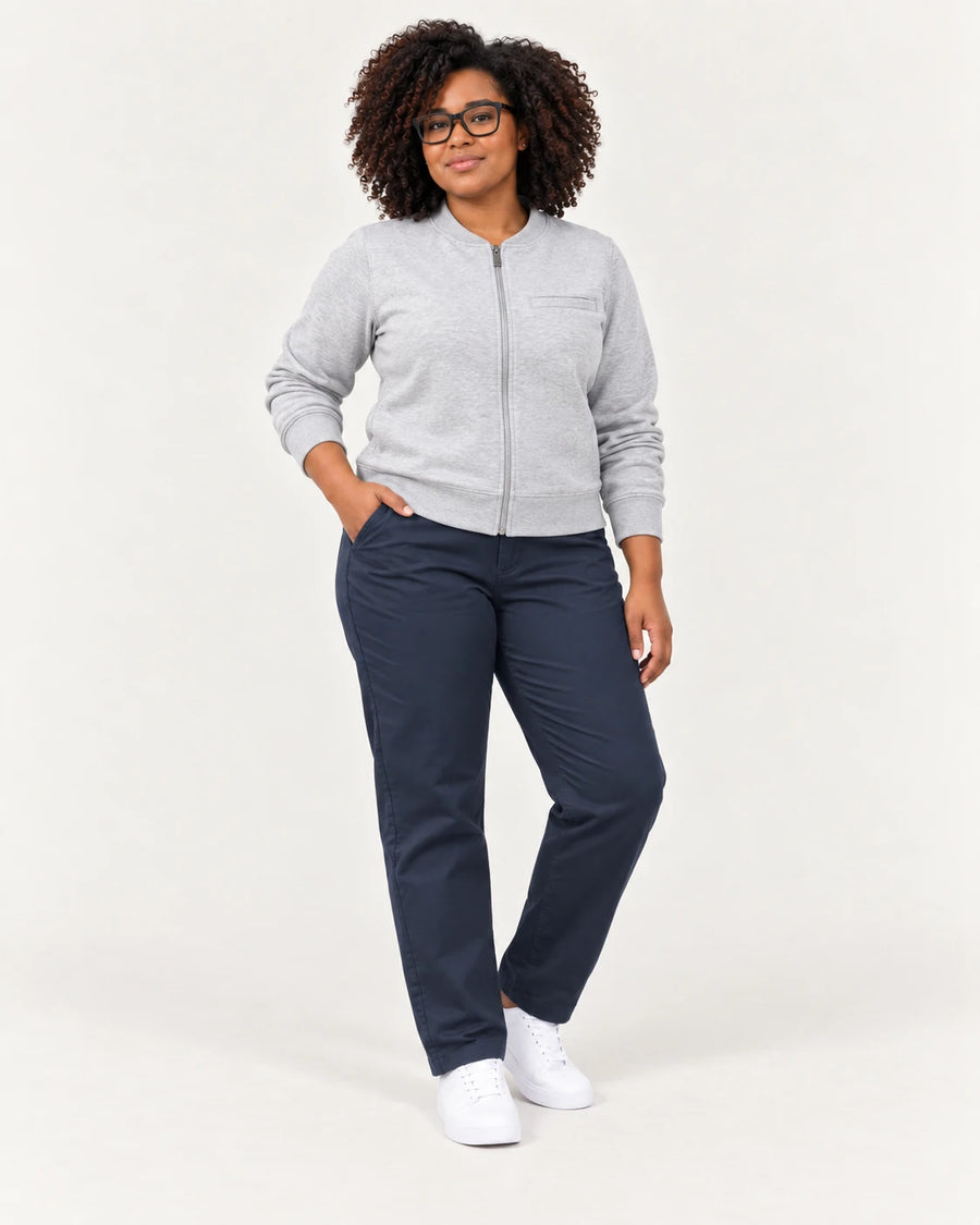 Chino Pants + Sweat Jacket