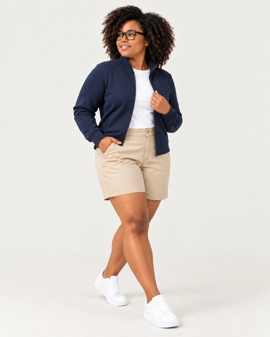 Shorts + Sweat Jacket