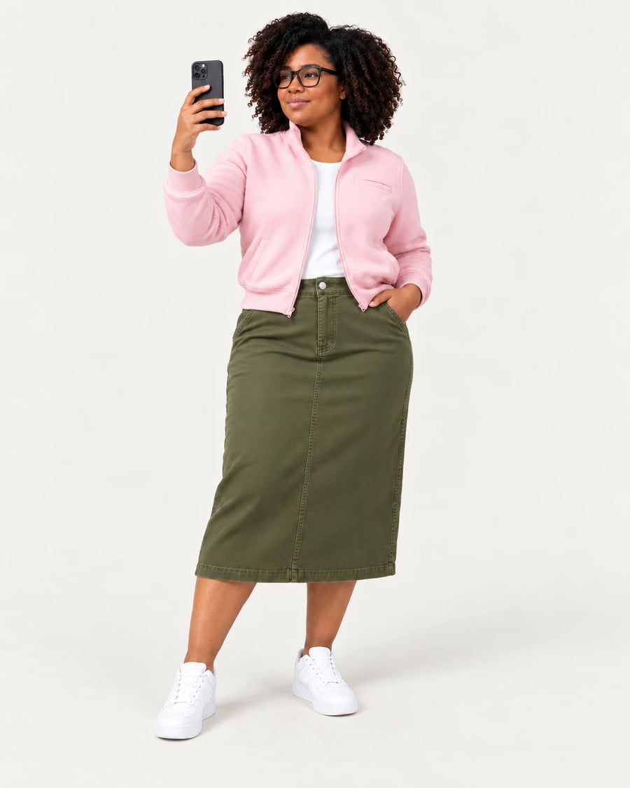 Skirt + Sweat Jacket