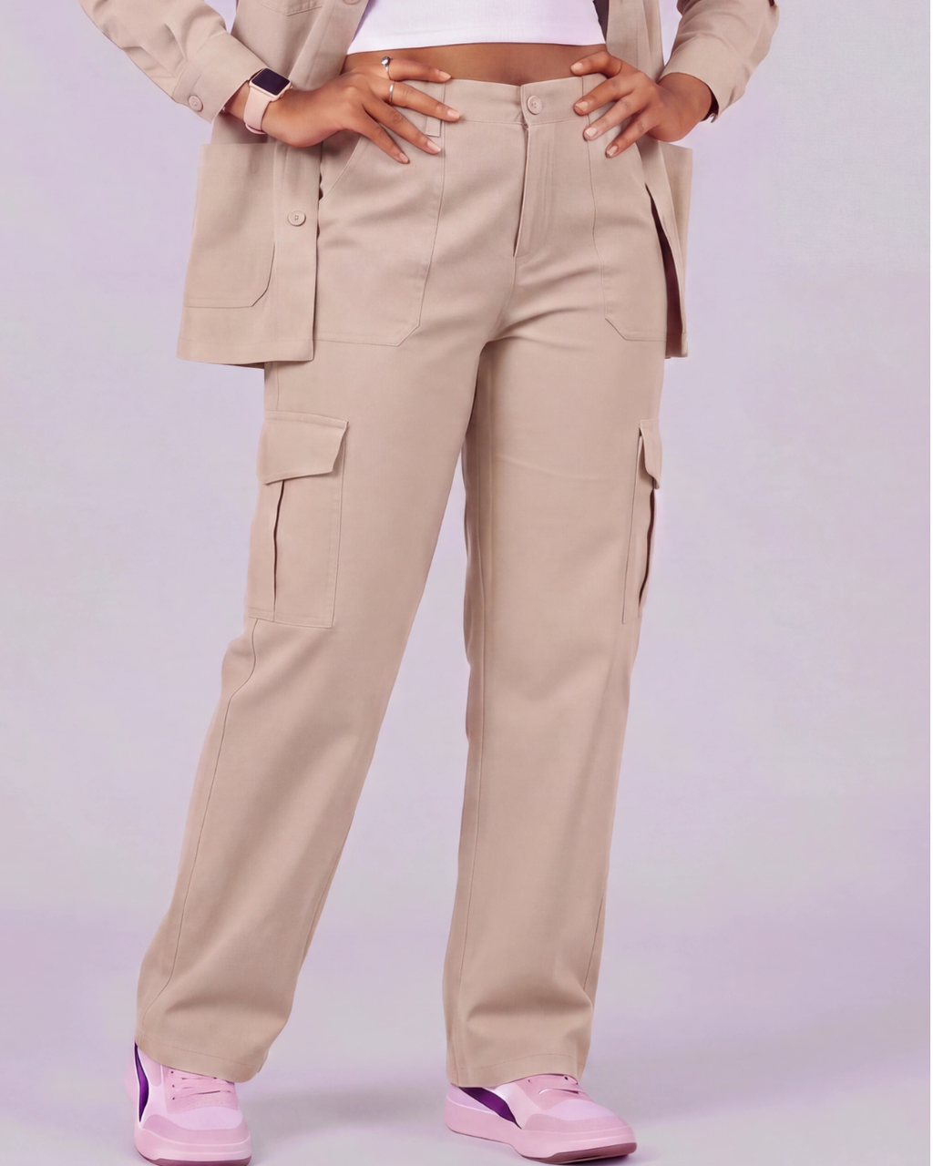 Aombe Girls' Cargo Pants