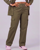 Aombe Girls' Cargo Pants
