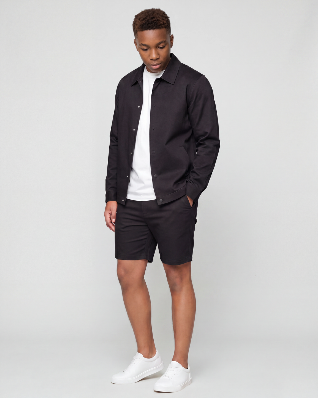 Boys' Twill Set — Shorts + Jacket