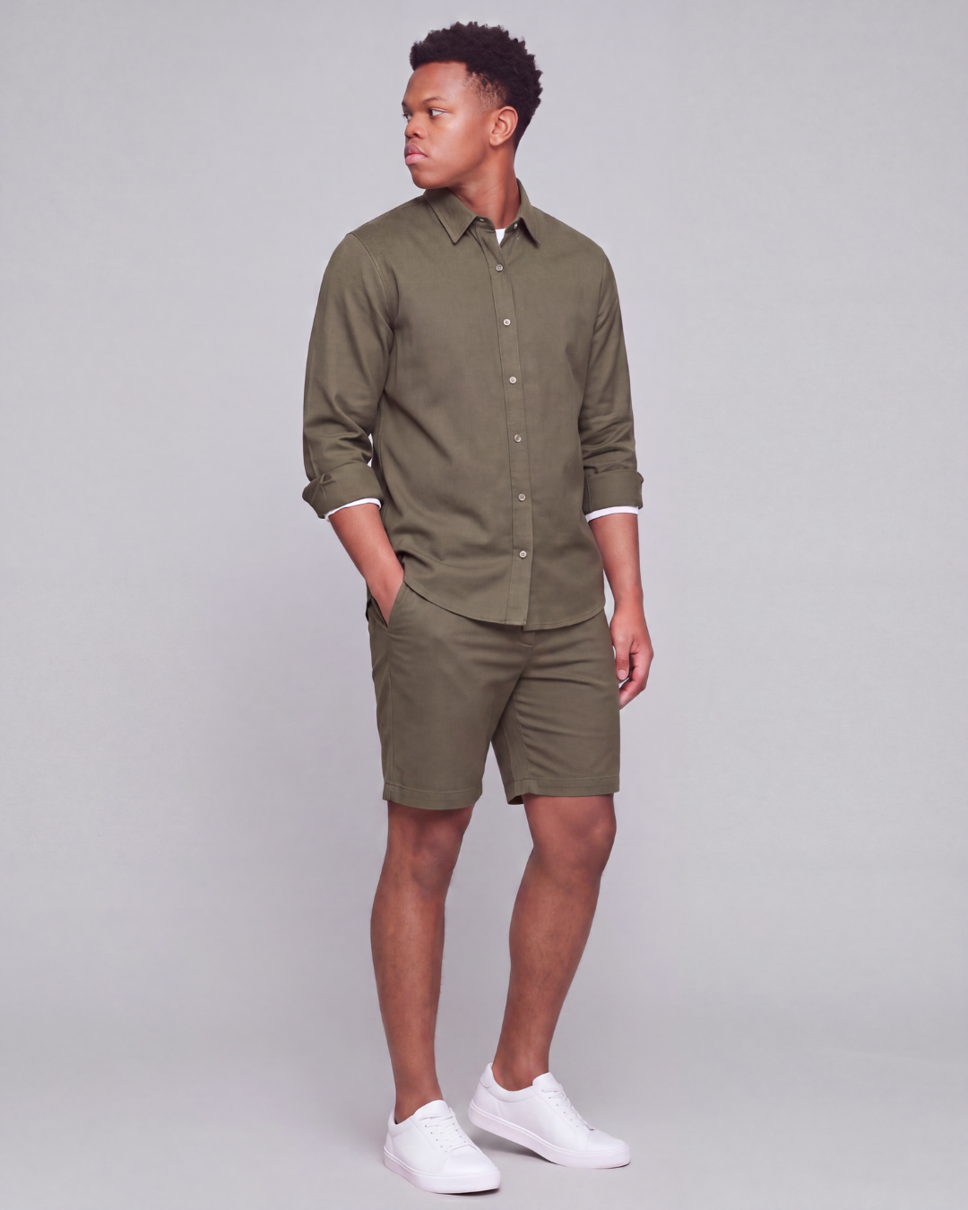 Boys' Twill Set — Shorts + Shirt