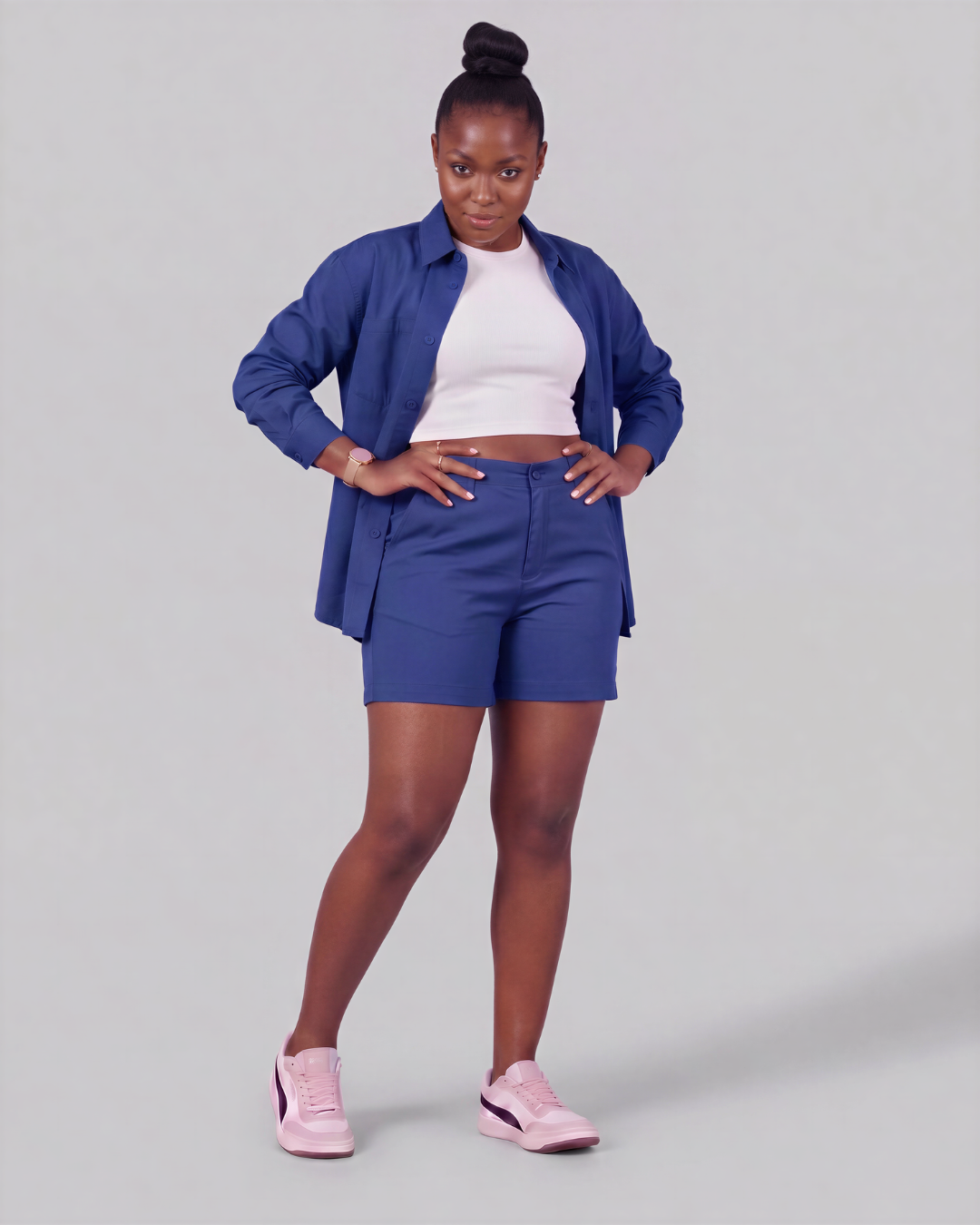 Women's Twill Set — Chino Pants + Shirt
