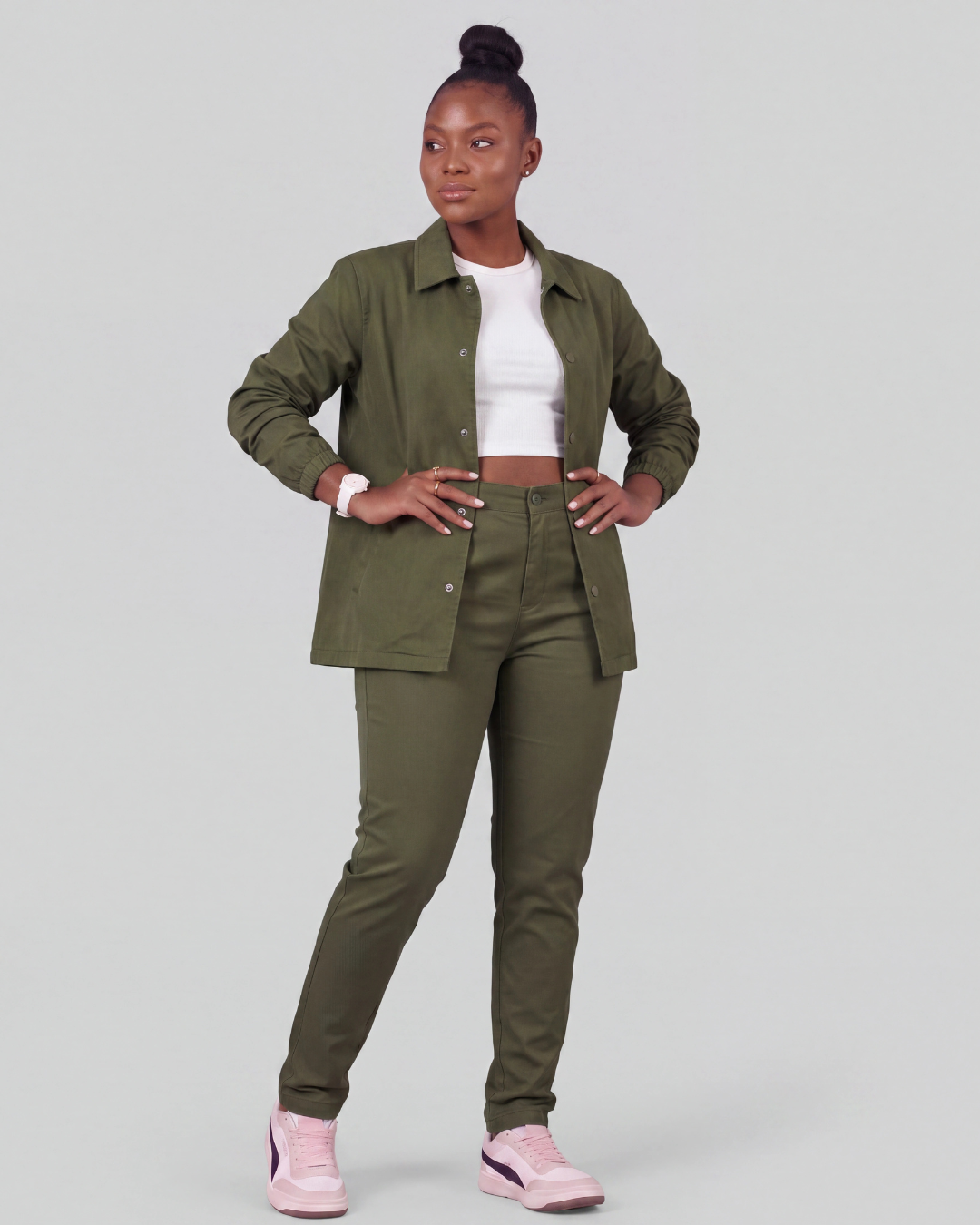 Women's Twill Set — Chino Pants + Jacket