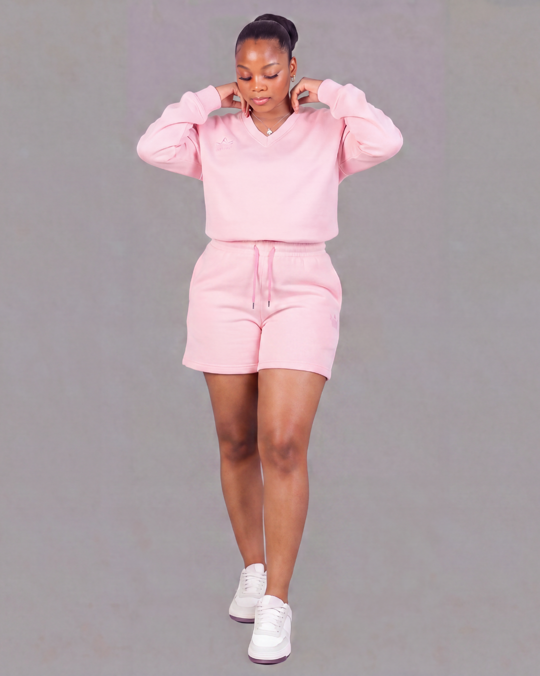 Women's Fleece Set — Sweat Shorts + Sweatshirt