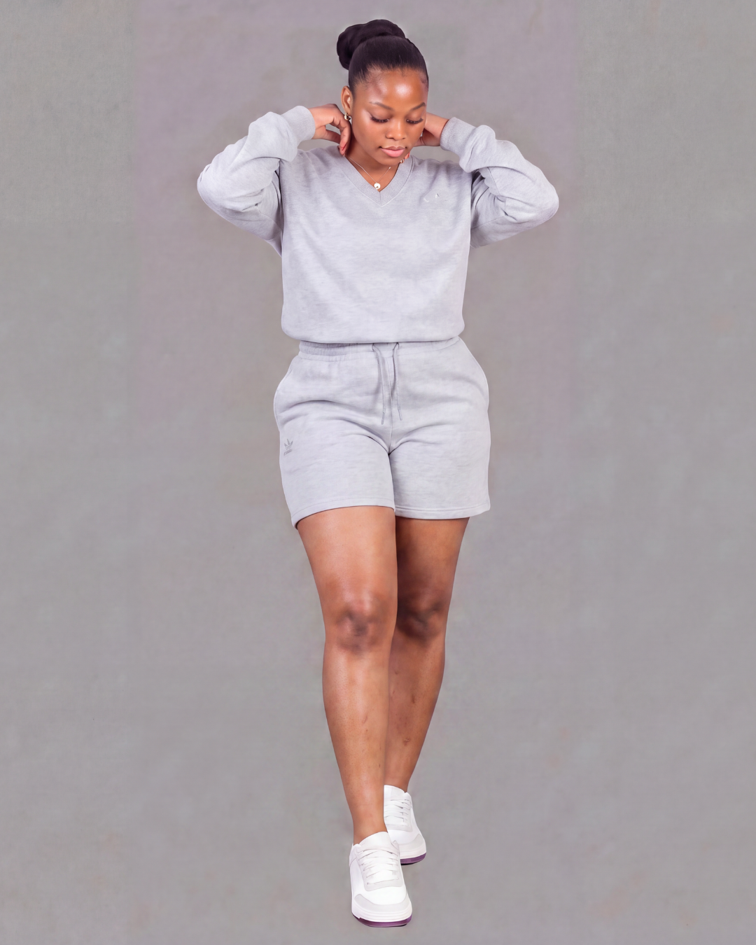 Women's Fleece Set — Sweat Shorts + Sweatshirt