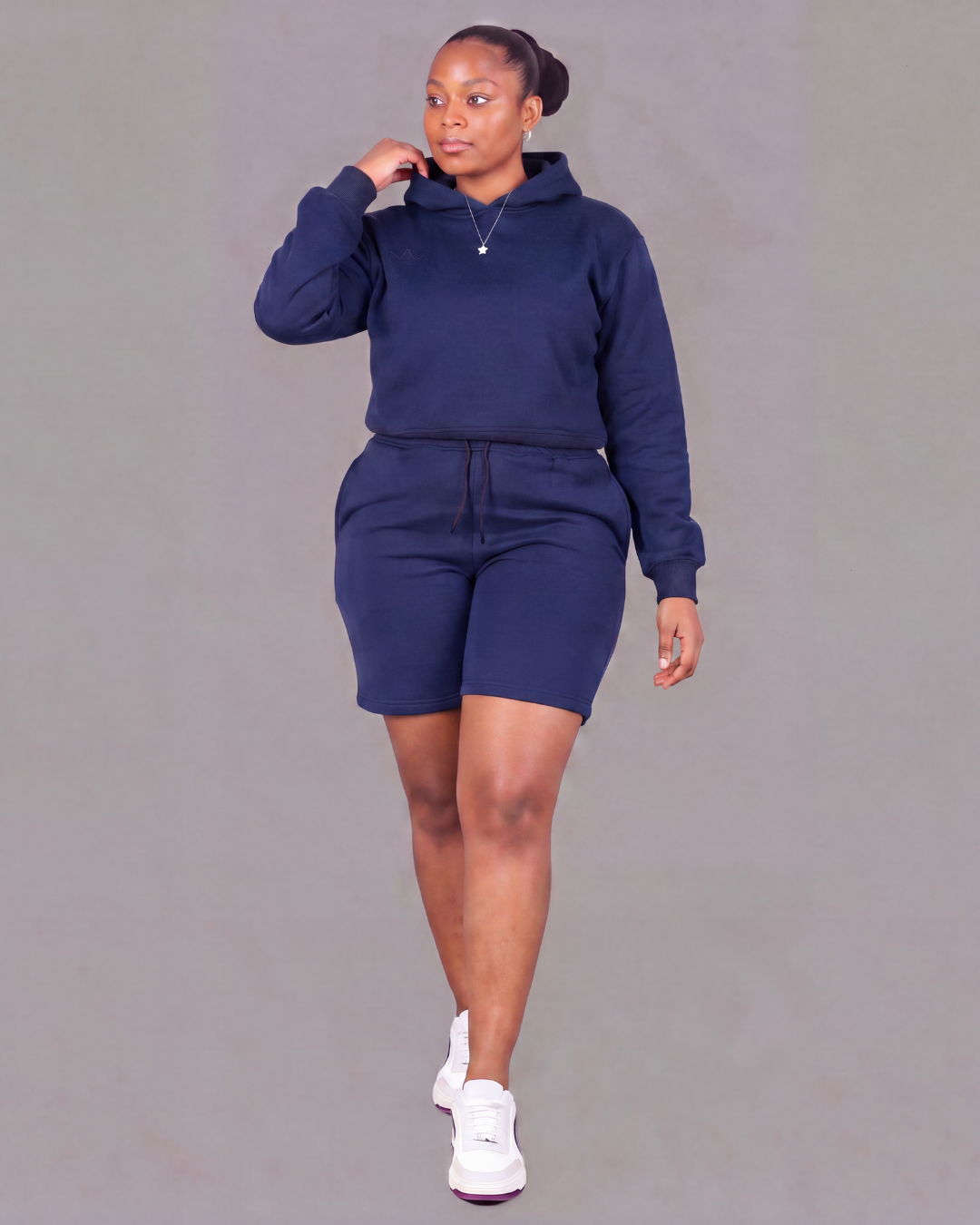 Women's Fleece Set — Sweat Shorts + Hoodie