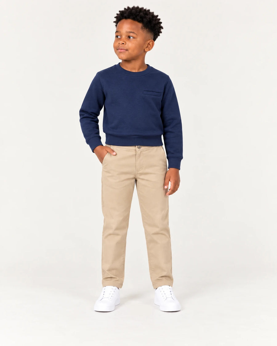 Chino Pants + Sweatshirt