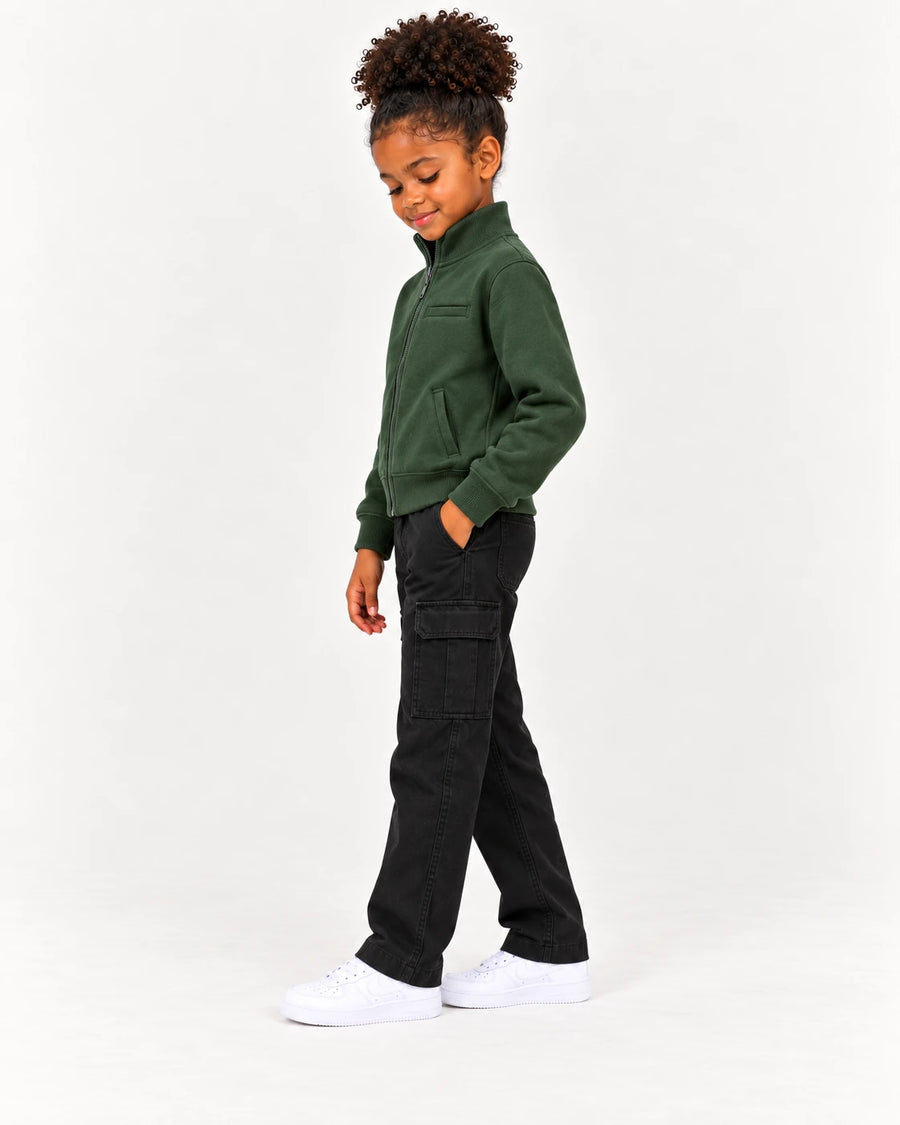 Cargo Pants + Sweat Jacket