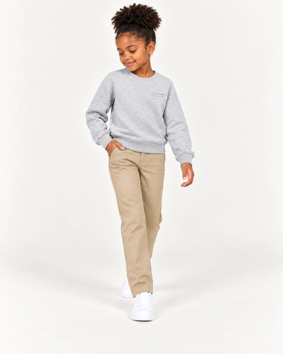 Chino Pants + Sweatshirt