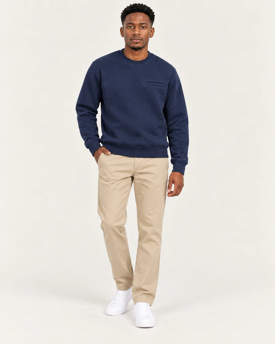 Chino Pants + Sweatshirt