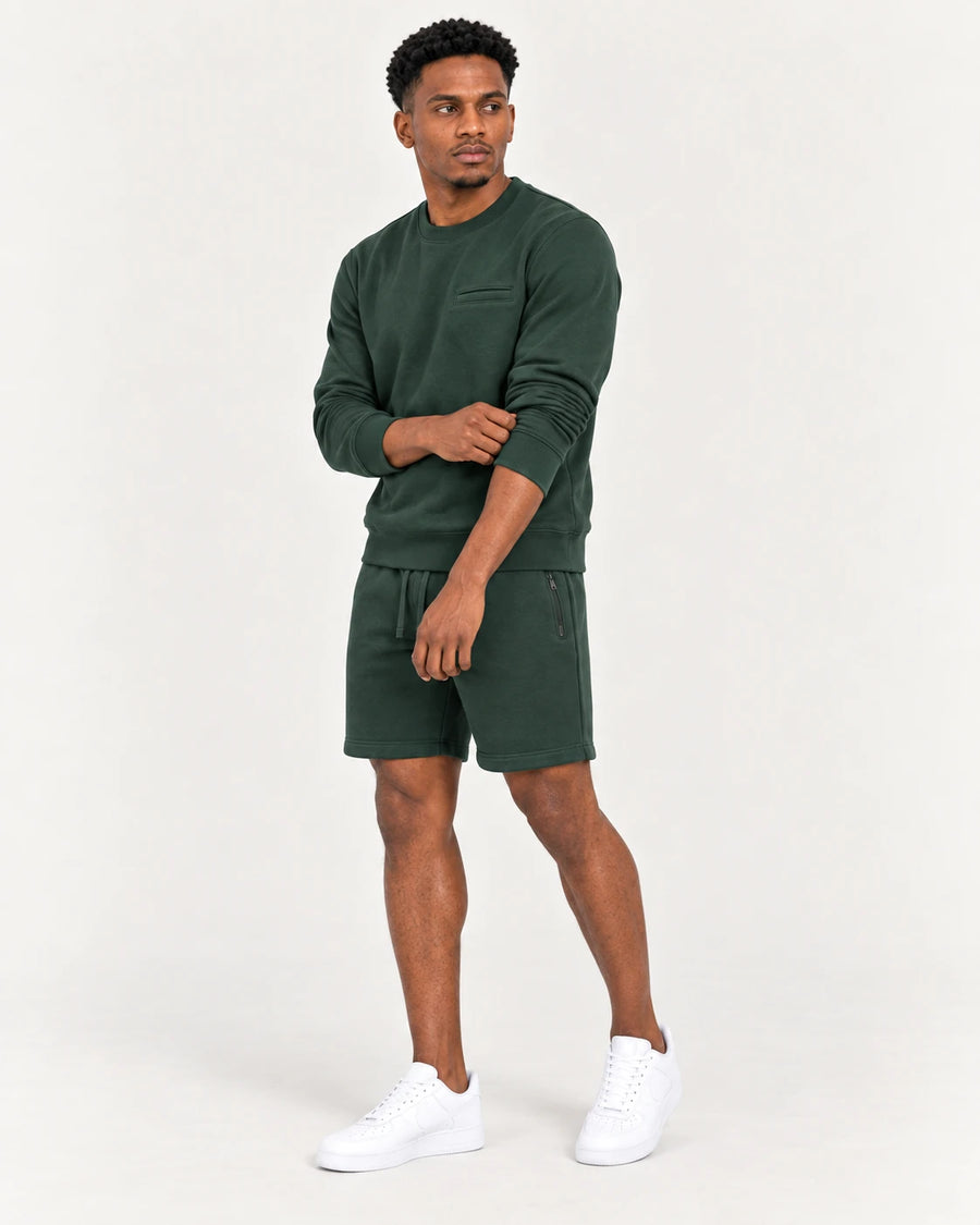 Sweat Shorts + Sweatshirt
