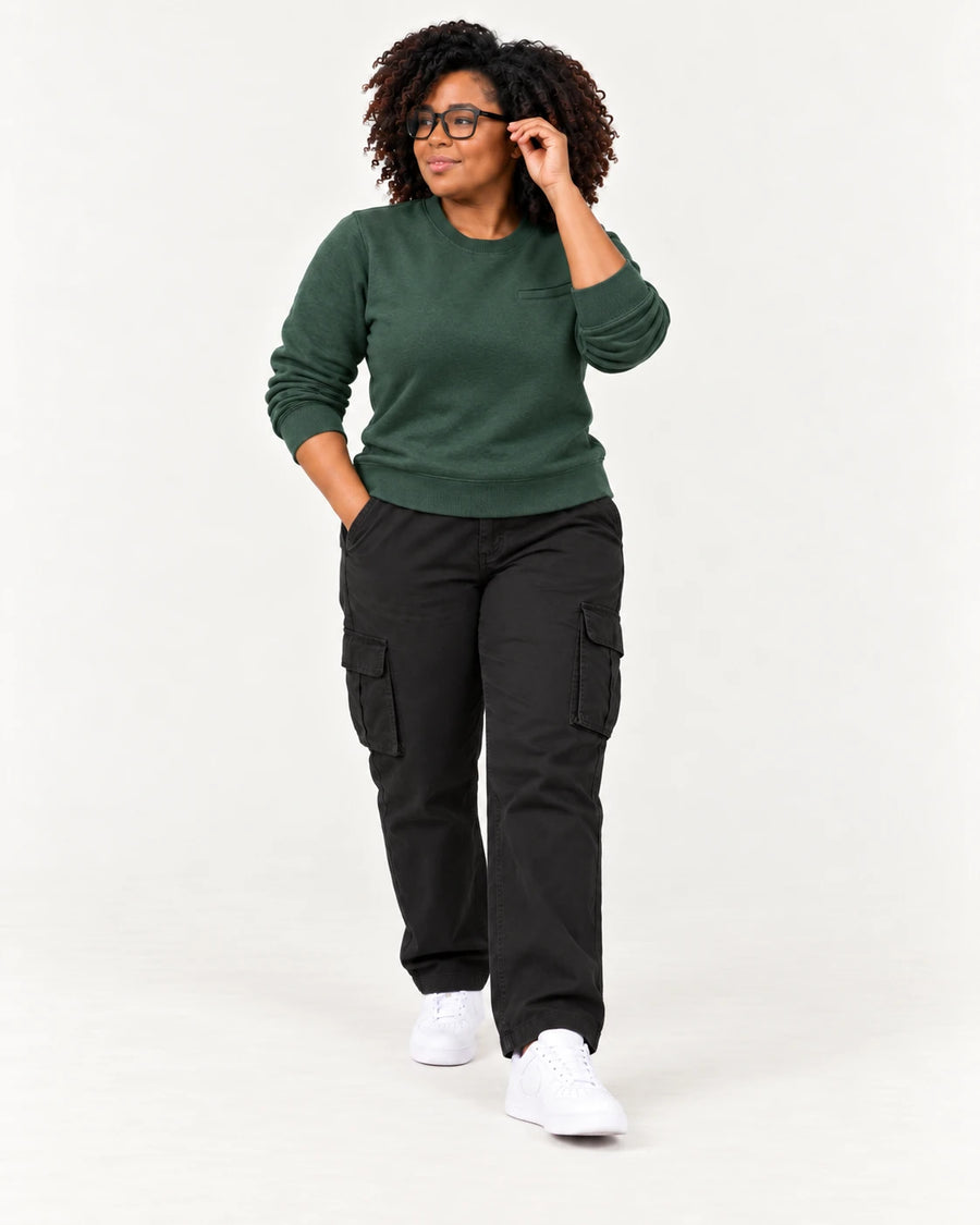 Cargo Pants + Sweatshirt