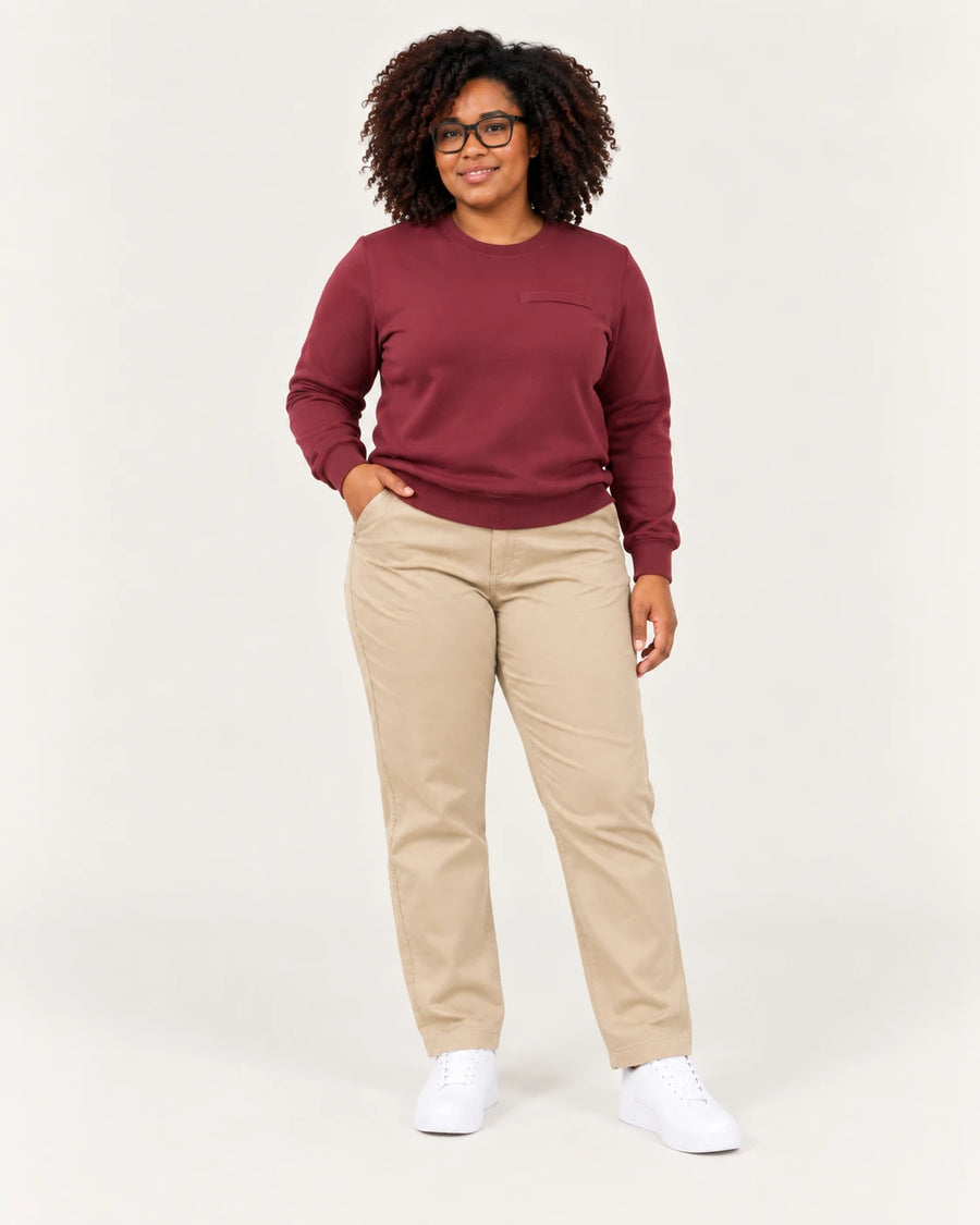 Chino Pants + Sweatshirt