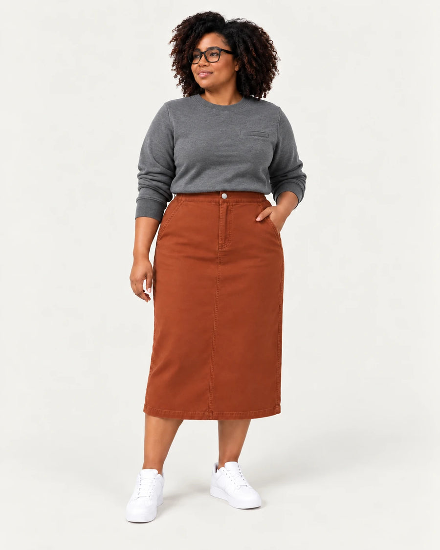 Skirt + Sweatshirt