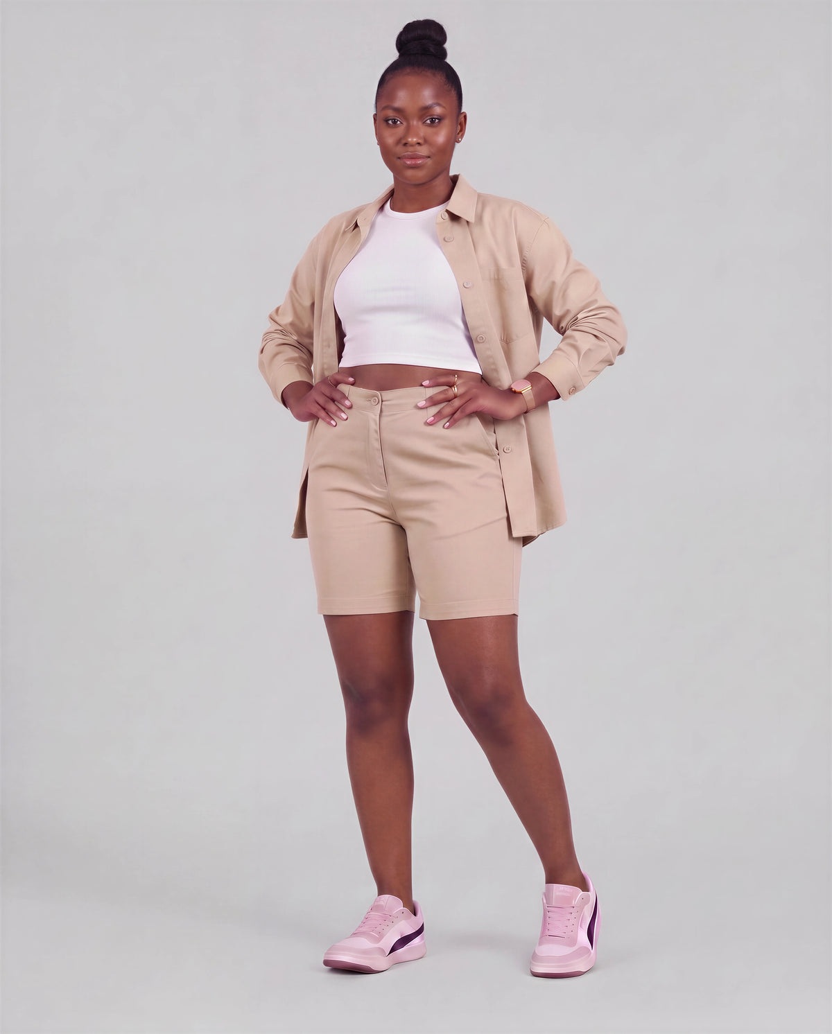 Women's Twill Set — Chino Pants + Shirt